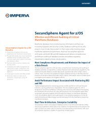 SecureSphere Agent for DB2 z/OS - Imperva