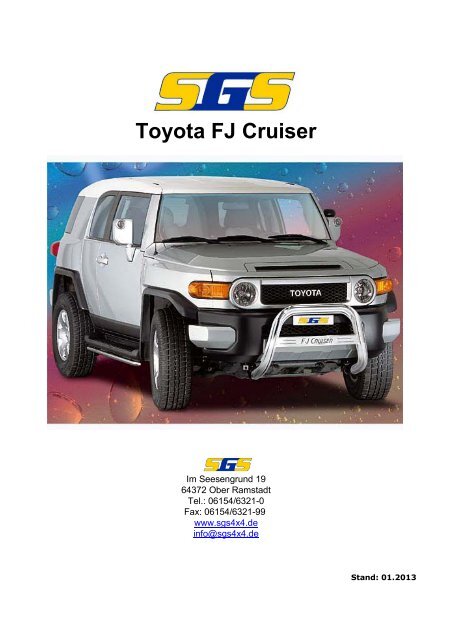 Toyota FJ Cruiser - SGS