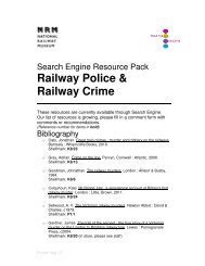 Railway Police & Railway Crime - National Railway Museum