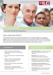 Die SAP EPLAN P8 Integration 4PEP Connect EPLAN - ILC GmbH