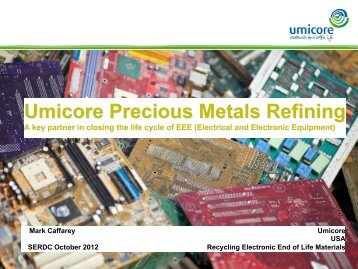 Umicore Precious Metals Refining