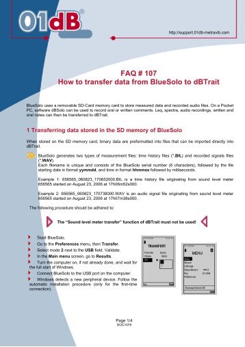 dBTrait Application Note - Blue Solo Transfer - Acoustic1