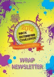 WRAP NEWSLETTER - Rock Eisteddfod Challenge