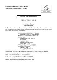 La décision du Comité des Droits Sociaux - Autisme France