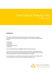 Critical Thinking Test Solutions PDF - Aptitude Test
