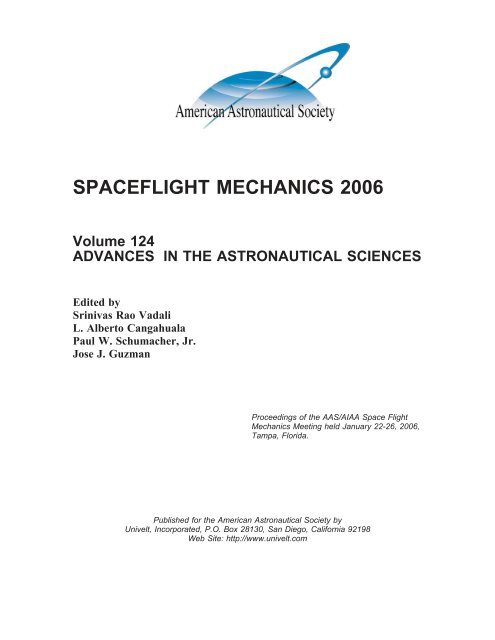 spaceflight mechanics 2006 - Univelt