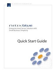 NitixBlue Quick Start Guide - Nitix Knowledgebase - Lotus