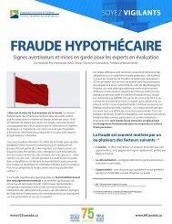 FRAUDE HYPOTHÃ©CAIRE - Appraisal Institute of Canada