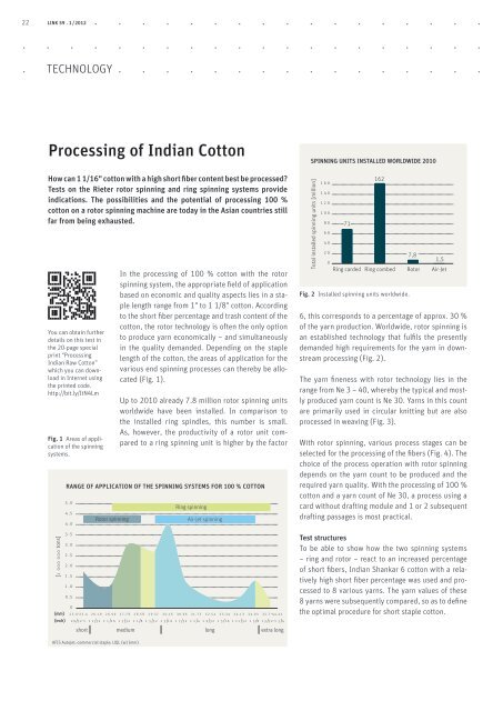 link no. 59 customer magazine spun yarn systems - Rieter