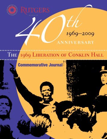 40th Anniversary Program Book - Rutgers-Newark