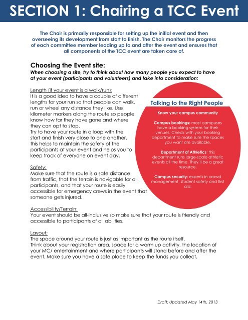 Event Organizer's Handbook - Terry Fox Foundation