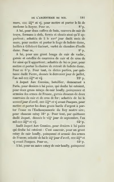 Nouveau recueil de comptes de l'argenterie des rois de France