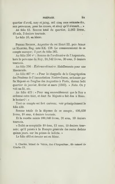 Nouveau recueil de comptes de l'argenterie des rois de France