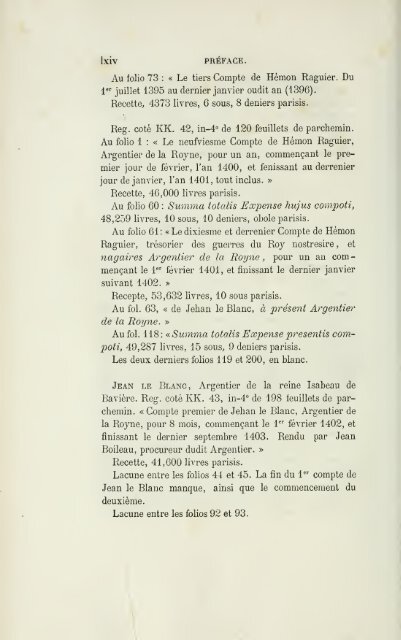 Nouveau recueil de comptes de l'argenterie des rois de France