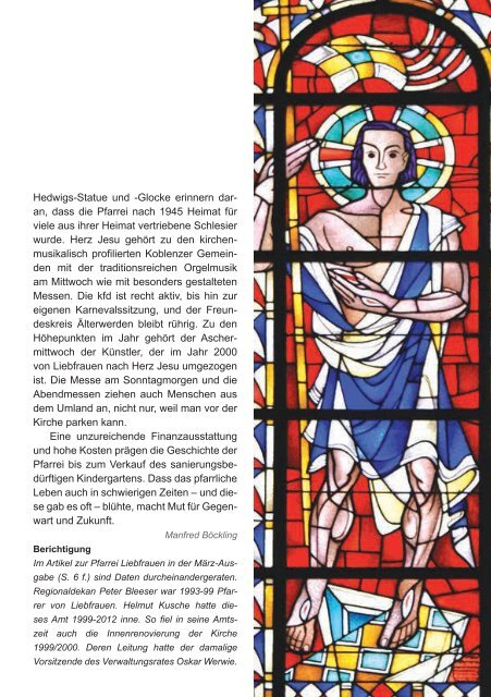 Mitteilungen der Pfarreiengemeinschaft Koblenz ... - St. Josef Koblenz