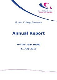 Annual Report - Gower College Swansea