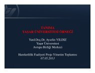 Recognition at Yasar University (Assist. Prof. Dr ... - YaÅar Ãniversitesi