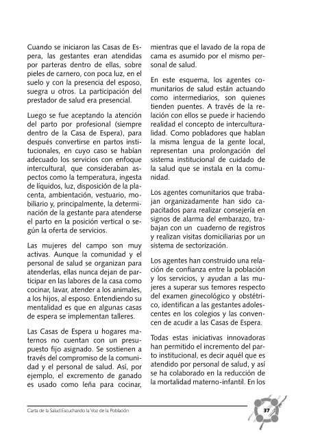 carta de la salud - Bvs.minsa.gob.pe - Ministerio de Salud