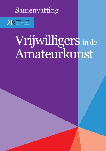 Onderzoek Vrijwilligers in de Amateurkunst