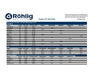 Rohlig Export Schedule 16-8-2012