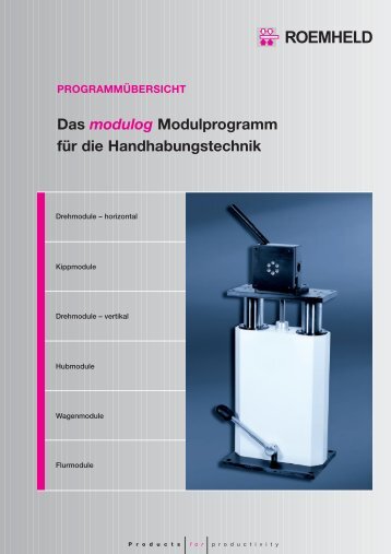Das modulog Modulprogramm für die ... - Römheld GmbH