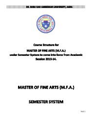 Master of Fine Arts (Indian Music) - Dr BR Ambedkar University