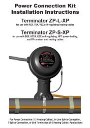 Terminator ZP-L-XP - Thermon Manufacturing Company