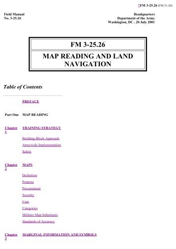 FM 3-25.26 MAP READING AND LAND NAVIGATION