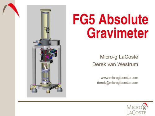 FG5 Absolute Gravimeter - Micro-g LaCoste Gravity Meters