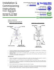 Relief Valve Start-up - Bryan Donkin USA