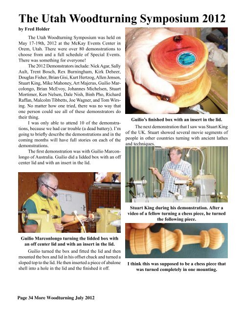 Woodturner--Les Roberts The Pen Turners Corner A Terrible Tool ...