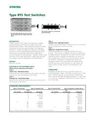 Type RTS Test Switches - States