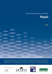 Microfinance Industry Report: Nepal - Banking with the Poor Network