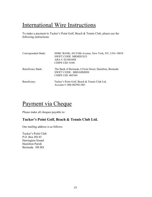 Electronic Payment Instructions - Rosewood Hotels & Resorts