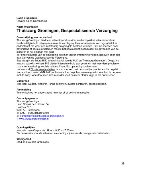 Sociale kaart Tienerzwangerschap & Jong ouderschap Groningen ...