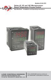 Love Series 4C Temperature Controller Service ... - Solutions Direct