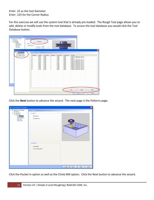 Version 24 Lesson â Simple Z-Level Roughing - BobCAD-CAM