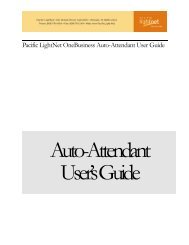 Auto-Attendant User Guide - Wavecom Solutions