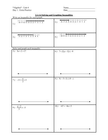 an Extra Practice Packet for Unit 4