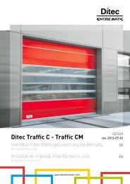 Ditec Traffic C - Traffic CM - DITEC ENTREMATIC