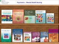 Psychiatric â Mental Health Nursing - Lippincott Williams & Wilkins