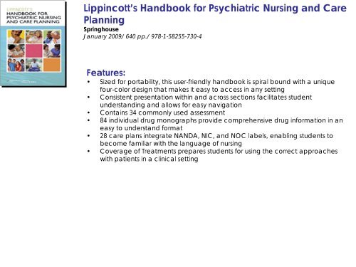 Psychiatric â Mental Health Nursing - Lippincott Williams & Wilkins