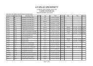 to Download the file attachment - La Salle University Official Site