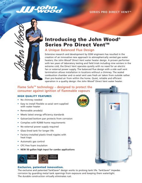 John Woods Pro Direct Vent Heater - Hall's Heat u0026amp; Cool