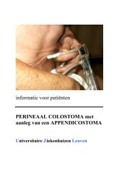 zorg van het perineaal colostoma - UZ Leuven