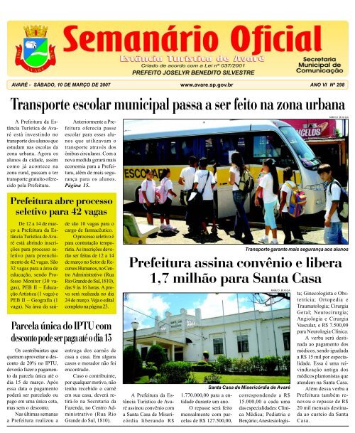 Transporte escolar municipal passa a ser feito na - CÃ¢mara ...