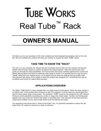 902 Real Tube™ Rack - Genz Benz