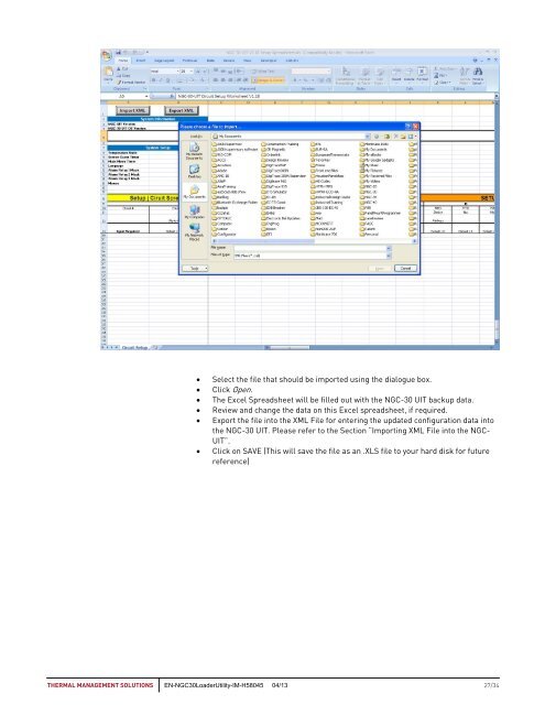 DigiTrace NGC-UIT Loader Utility - Pentair Thermal Management