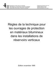 Règles de la technique pour les ouvrages de protection ... - Extranet