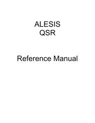 QSR Reference Manual - Alesis